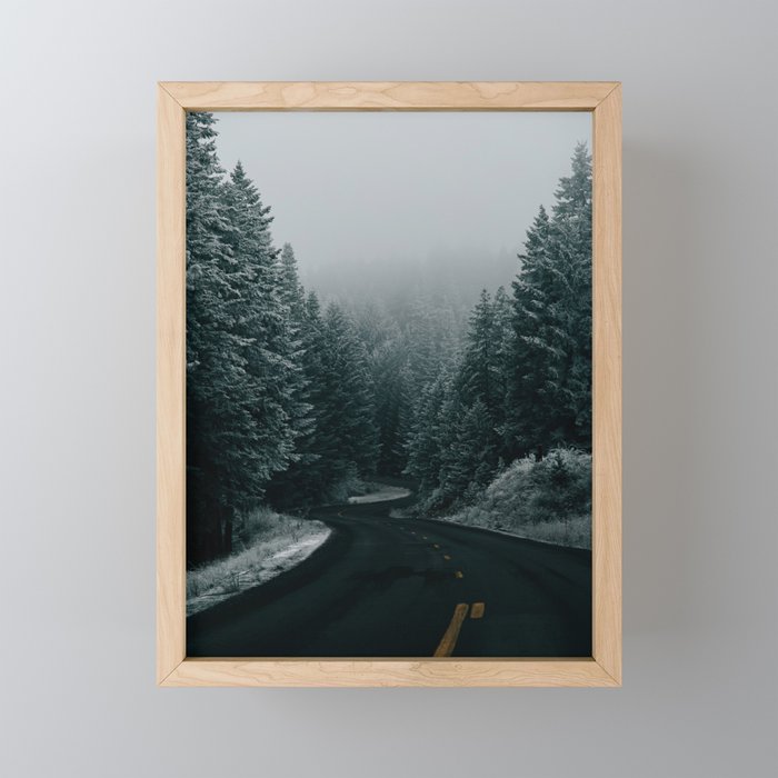 Winter Road Mini Art Print Gallery Image 1