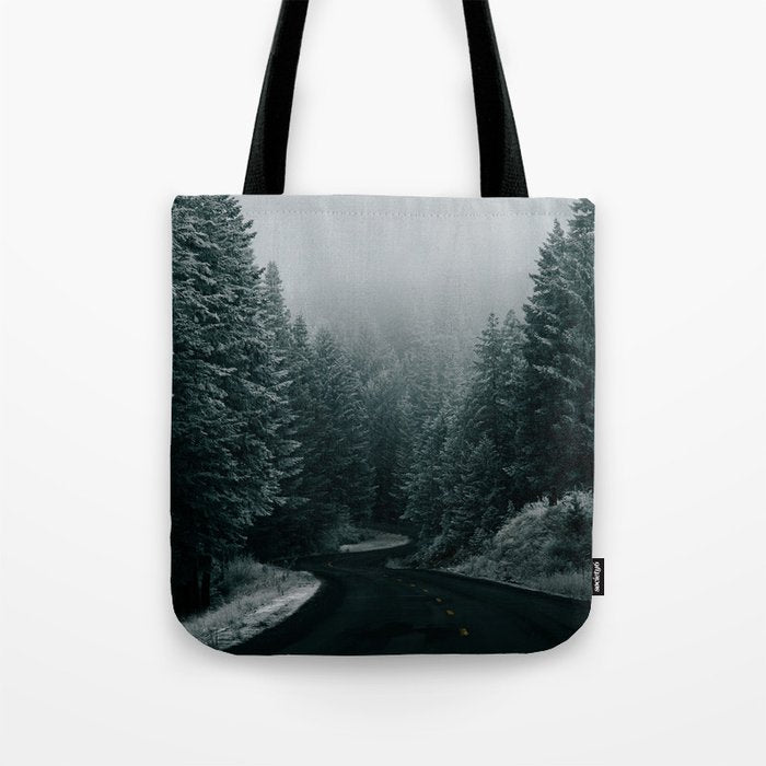 Winter Road Tote Bag Gallery Image 1