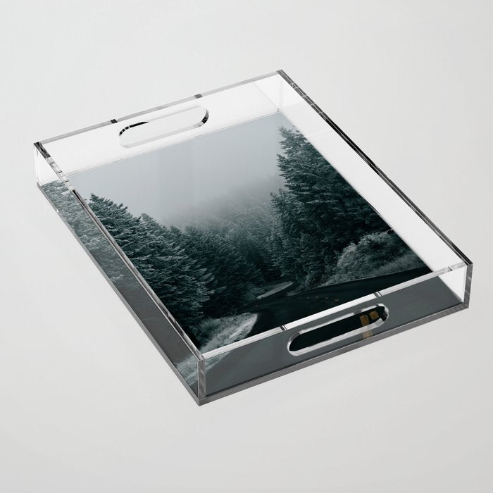 Winter Road Acrylic Tray Gallery Image 1