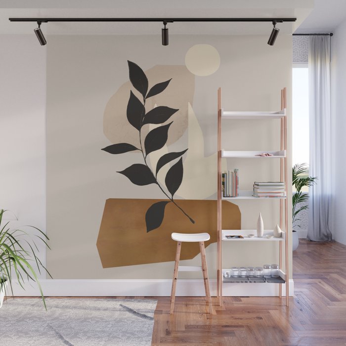 Abstract Art /Minimal Plant 114 Wall Mural Gallery Image 1