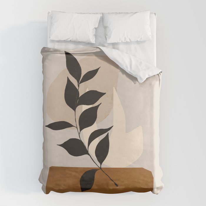 Abstract Art /Minimal Plant 114 Duvet Cover Gallery Image 6