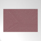 Lines (Plum) Welcome Mat Gallery Image 1