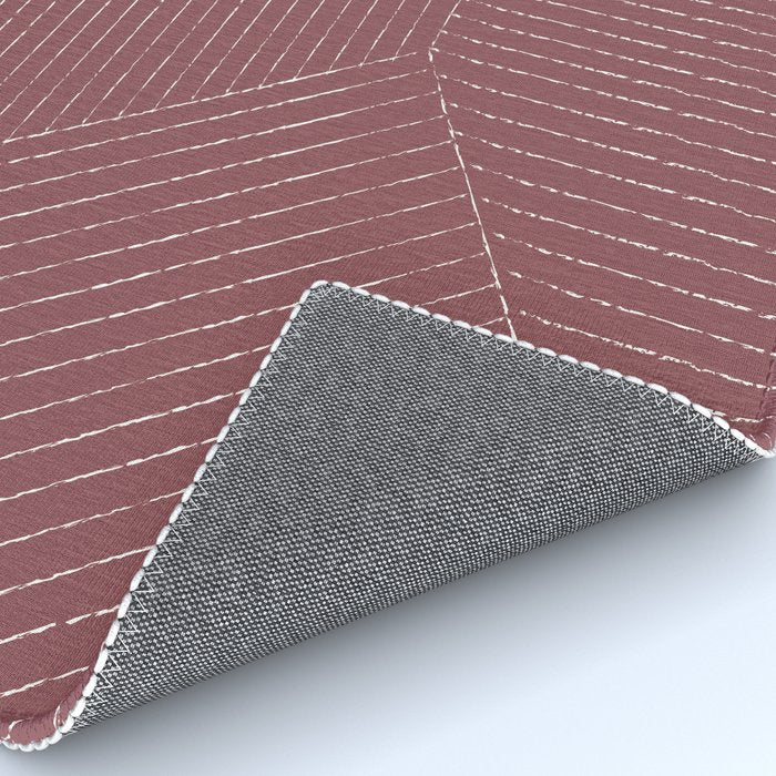 Lines (Plum) Rug Gallery Image 4