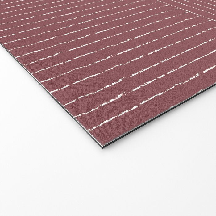 Lines (Plum) Welcome Mat Gallery Image 2