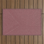 Lines (Plum) Outdoor Rug Gallery Image 1