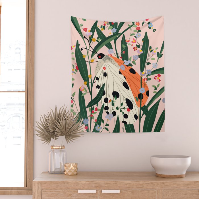 Hidden Butterfly  Wall Tapestry Gallery Image 2