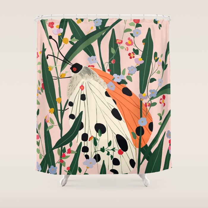 Hidden Butterfly  Shower Curtain Gallery Image 1