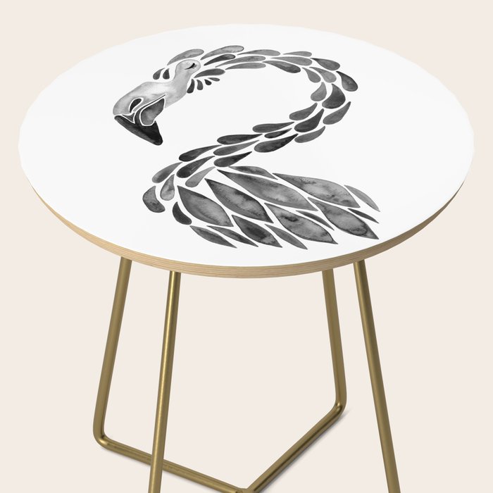 Miami Flamingo - Black Ink Side Table Gallery Image 2