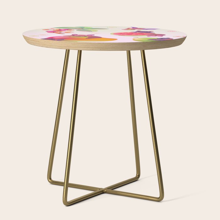  Fruit and bat - pastel Side Table Gallery Image 1
