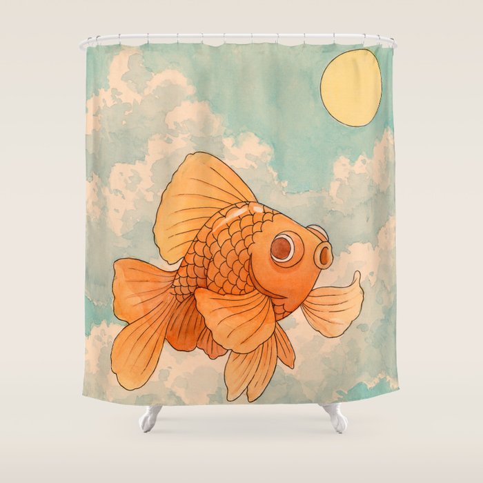Watercolor #3 Shower Curtain Gallery Image 1
