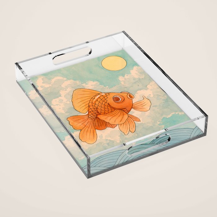 Watercolor #3 Acrylic Tray Gallery Image 1