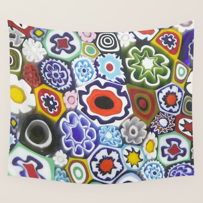 Millefiori Murano Italian Glass Print Wall Tapestry Gallery Image 4