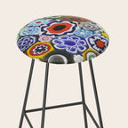 Millefiori Murano Italian Glass Print Stool Gallery Image 2
