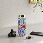 Millefiori Murano Italian Glass Print Water Bottle Gallery Image 4