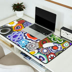 Millefiori Murano Italian Glass Print Desk Mat Gallery Image 2