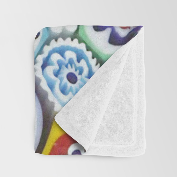 Millefiori Murano Italian Glass Print Throw Blanket Gallery Image 3