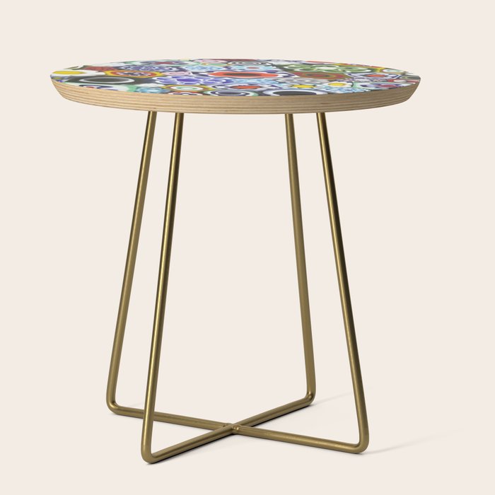 Millefiori Murano Italian Glass Print Side Table Gallery Image 1