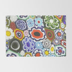 Millefiori Murano Italian Glass Print Rug Gallery Image 2