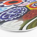 Millefiori Murano Italian Glass Print Bath Mat Gallery Image 3