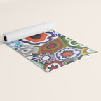 Millefiori Murano Italian Glass Print Yoga Mat Gallery Image 2
