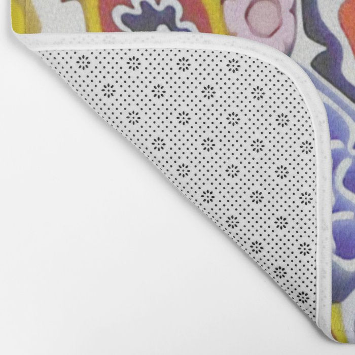 Millefiori Murano Italian Glass Print Bath Mat Gallery Image 2