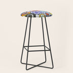 Millefiori Murano Italian Glass Print Stool Gallery Image 1