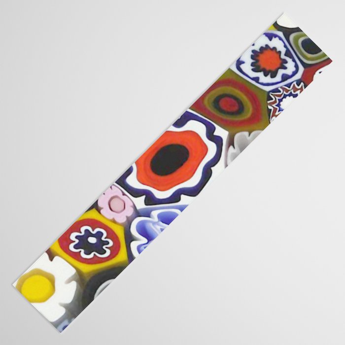 Millefiori Murano Italian Glass Print Table Runner Gallery Image 3