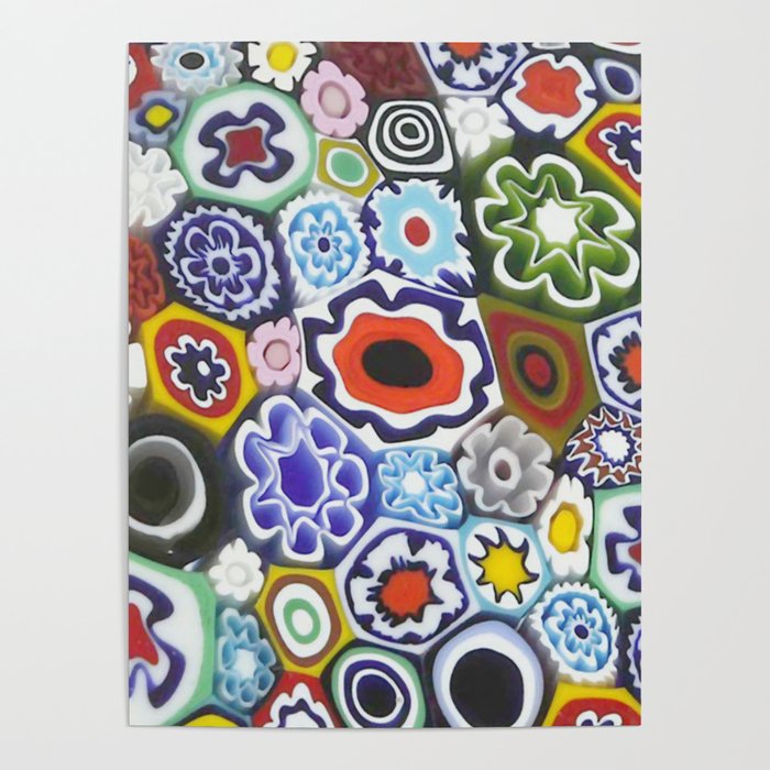 Millefiori Murano Italian Glass Print Poster Gallery Image 4