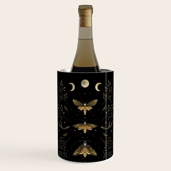 Death Head Moths Night Wine Chiller Gallery Image 1