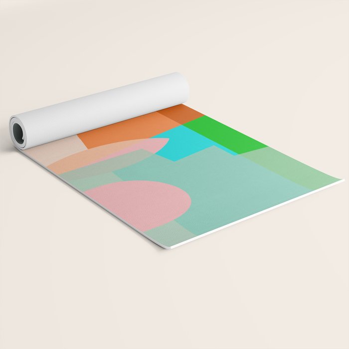 modern abstraction shapes Yoga Mat Gallery Image 2