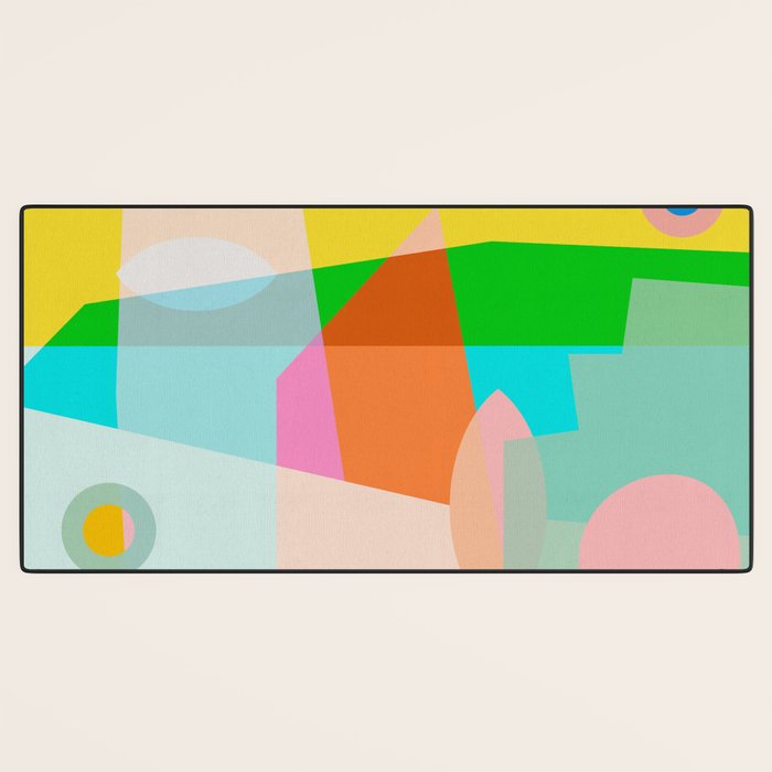 modern abstraction shapes Desk Mat Gallery Image 3