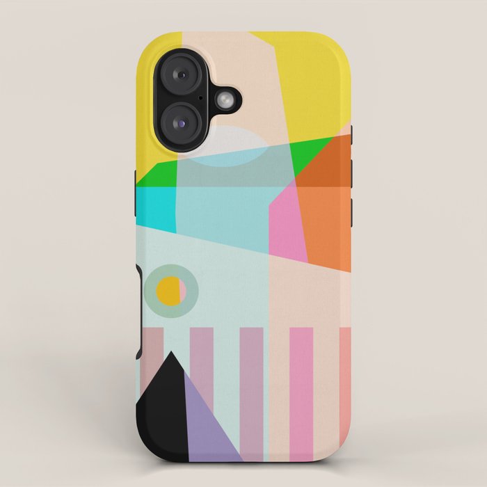 modern abstraction shapes iPhone Case Gallery Image 1