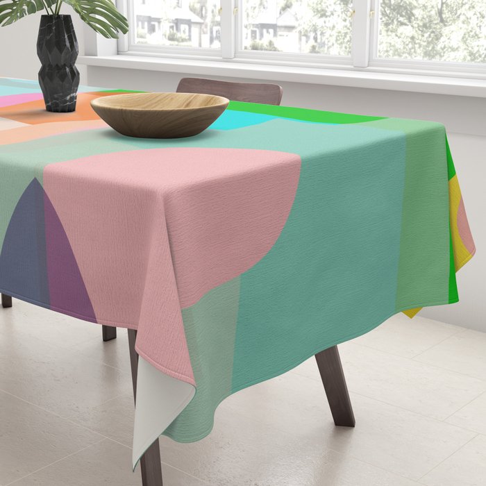 modern abstraction shapes Tablecloth Gallery Image 3