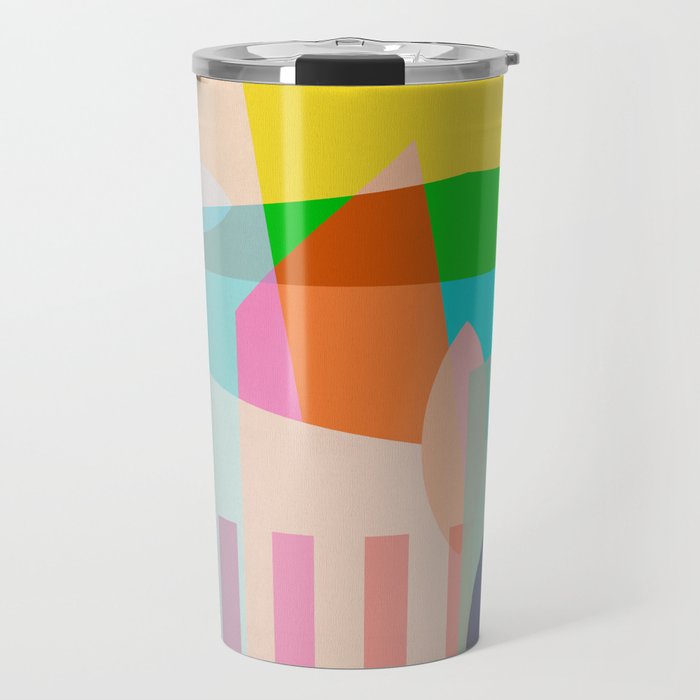 modern abstraction shapes Travel Mug Gallery Image 1