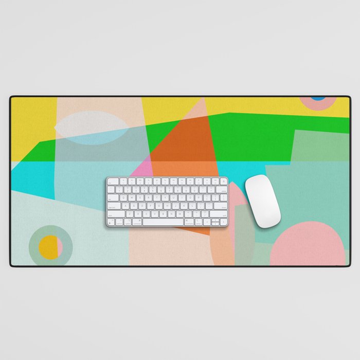 modern abstraction shapes Desk Mat Gallery Image 1