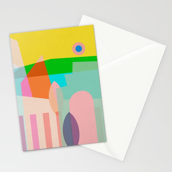modern abstraction shapes Stationery Card Gallery Image 2