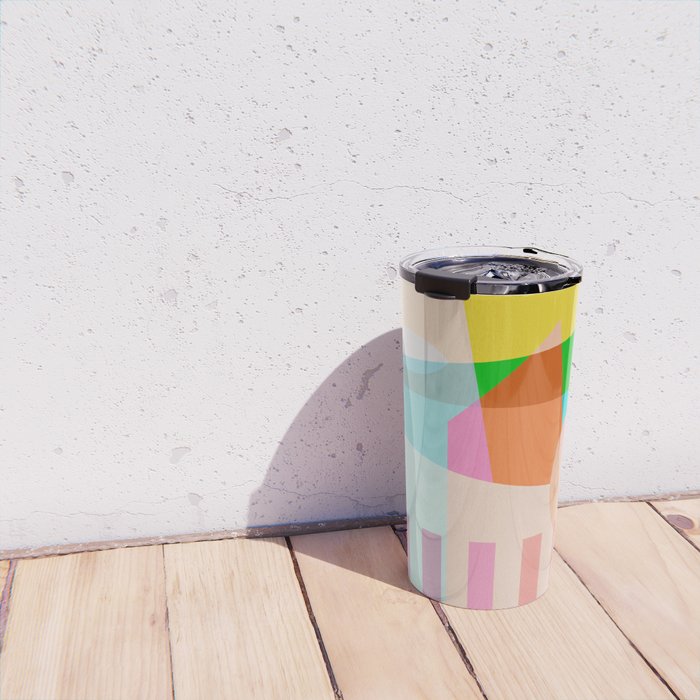 modern abstraction shapes Travel Mug Gallery Image 4