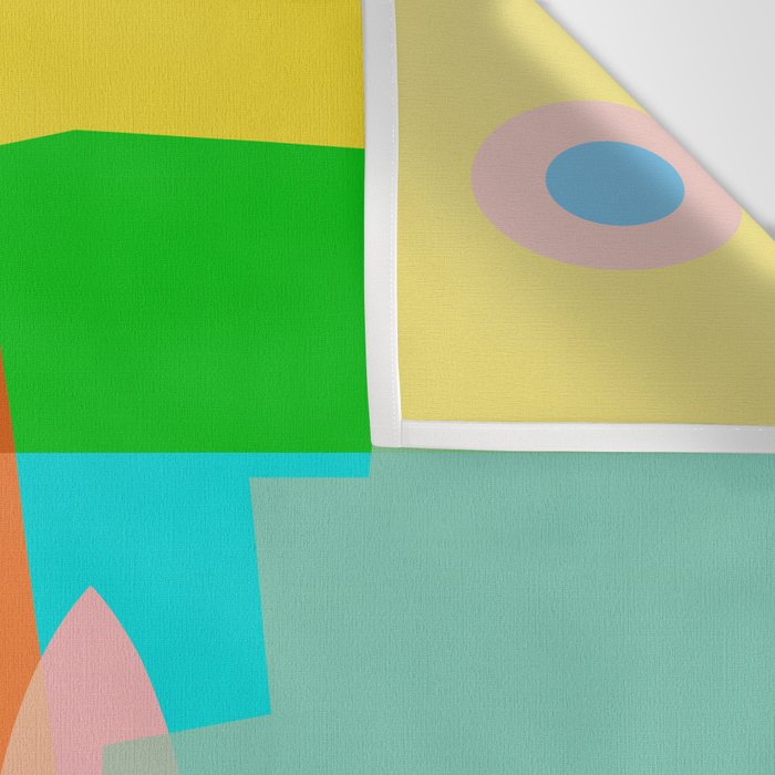 modern abstraction shapes Wall Tapestry Gallery Image 3