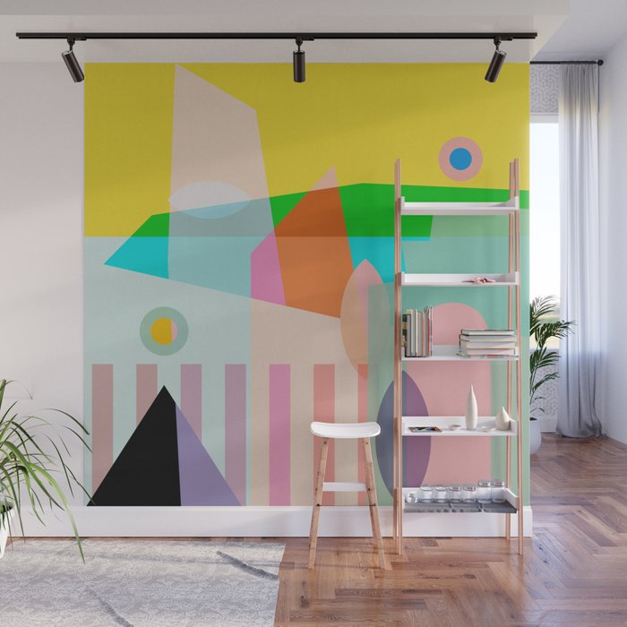 modern abstraction shapes Wall Mural Gallery Image 1