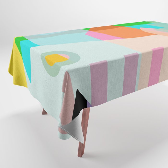 modern abstraction shapes Tablecloth Gallery Image 1