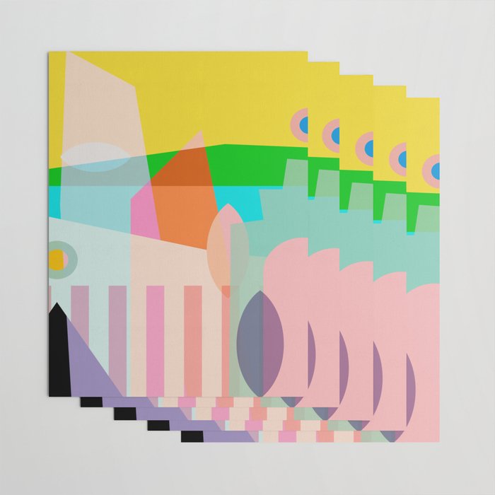 modern abstraction shapes Wrapping Paper Gallery Image 3
