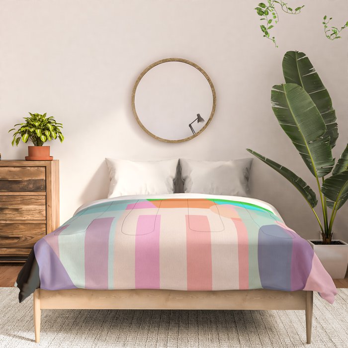 modern abstraction shapes Comforter Gallery Image 3