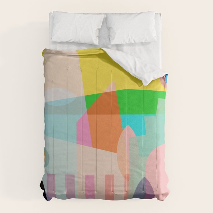 modern abstraction shapes Comforter Gallery Image 6