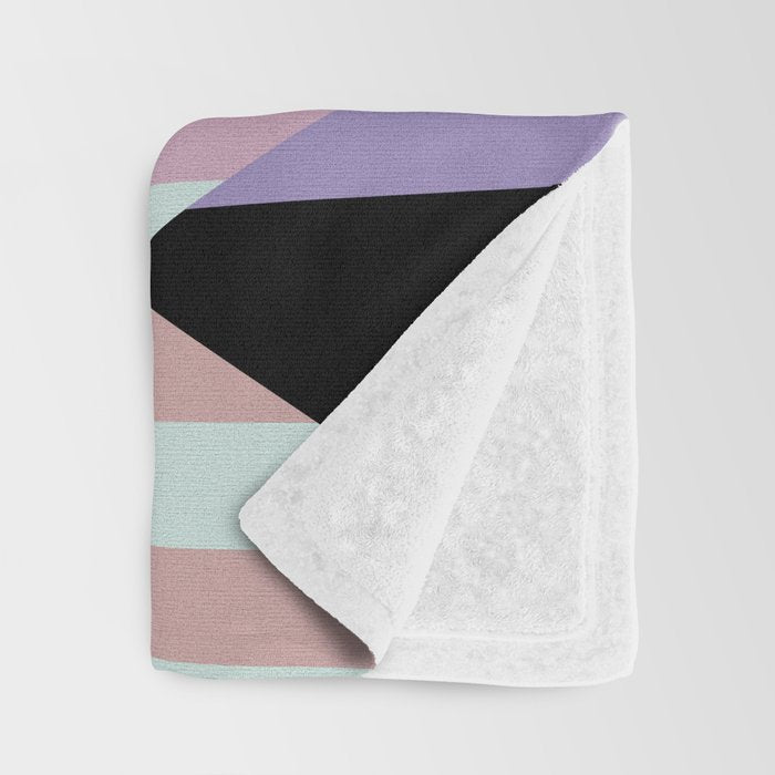 modern abstraction shapes Throw Blanket Gallery Image 3