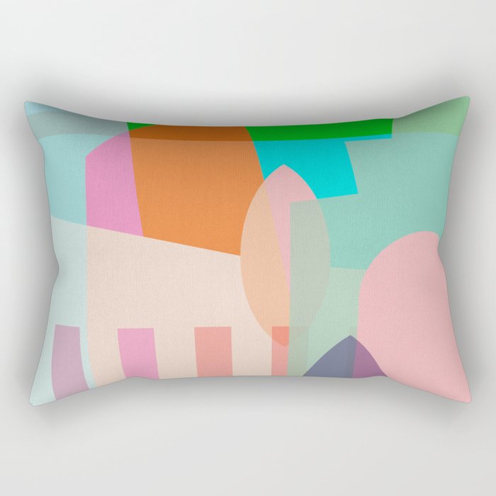 modern abstraction shapes Rectangular Pillow Gallery Image 1