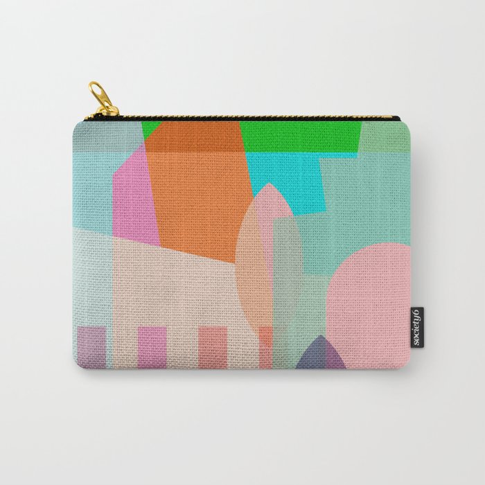 modern abstraction shapes Carry All Pouch Gallery Image 1
