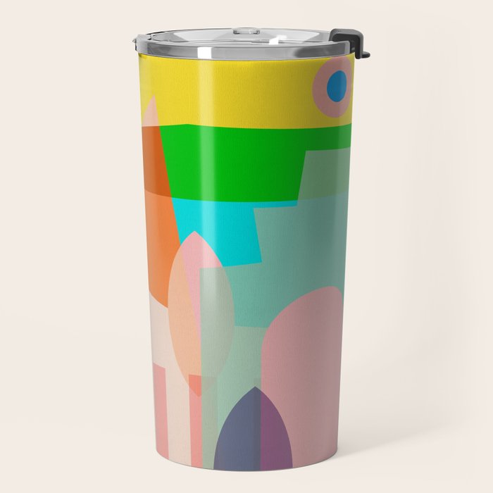 modern abstraction shapes Travel Mug Gallery Image 2
