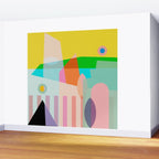 modern abstraction shapes Wall Mural Gallery Image 2