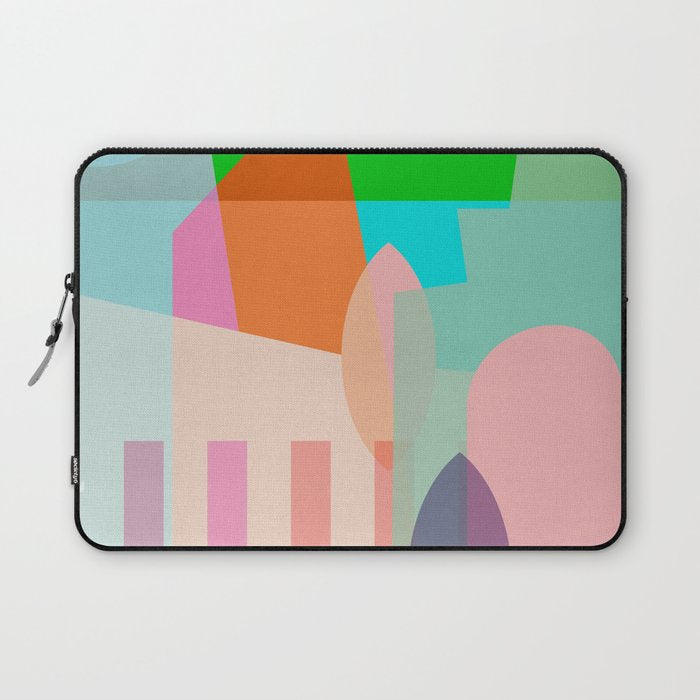 modern abstraction shapes Laptop Sleeve Gallery Image 1