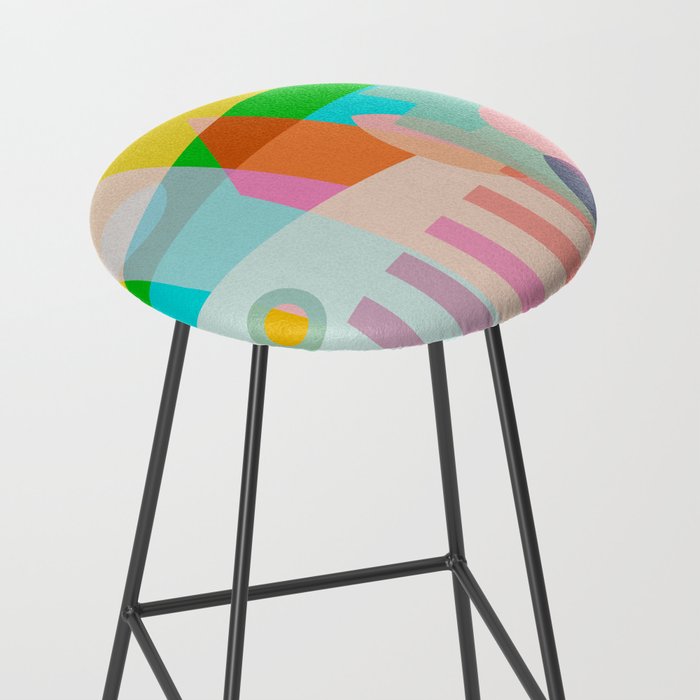 modern abstraction shapes Stool Gallery Image 2